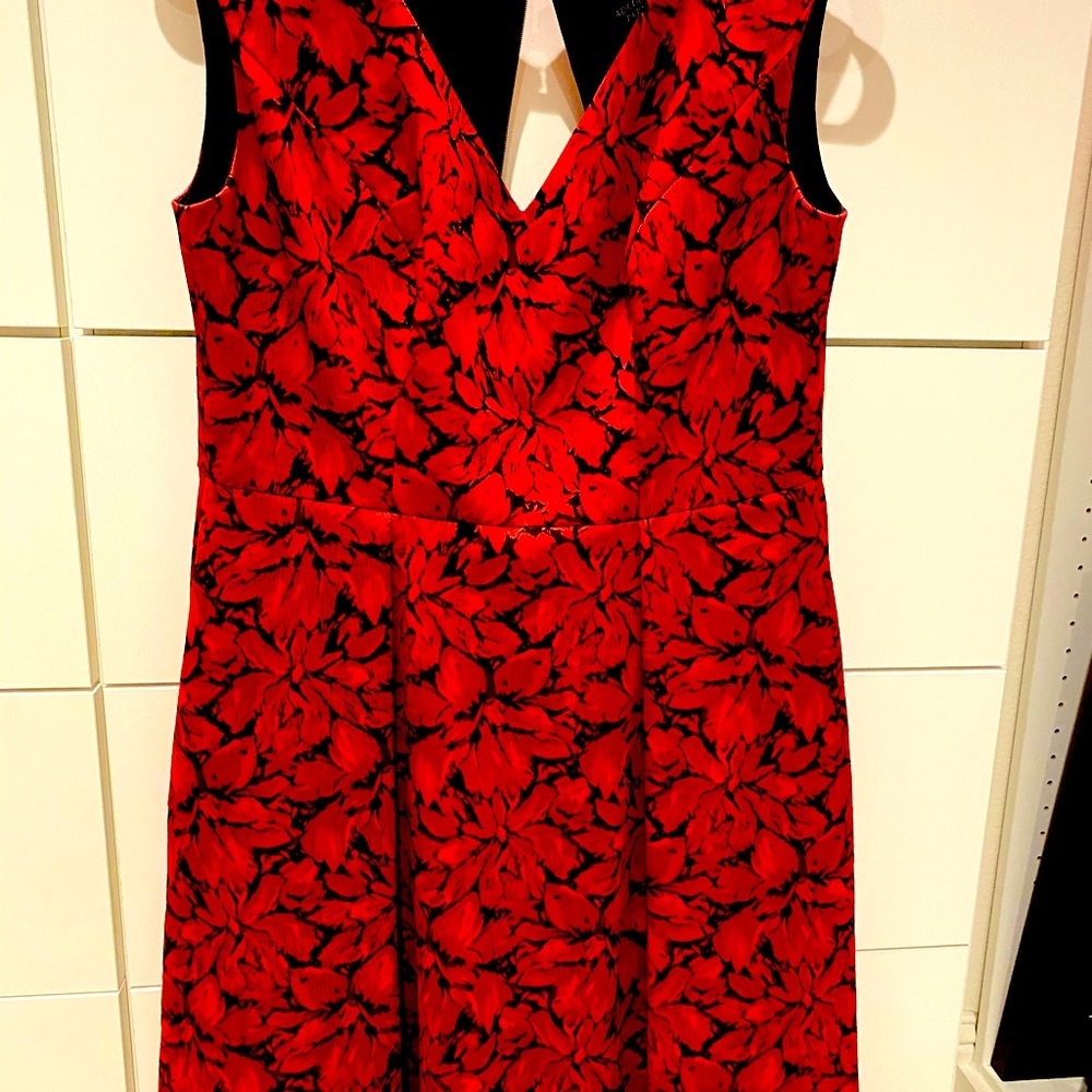 Adrianna papell red dress cocktail wedding formal